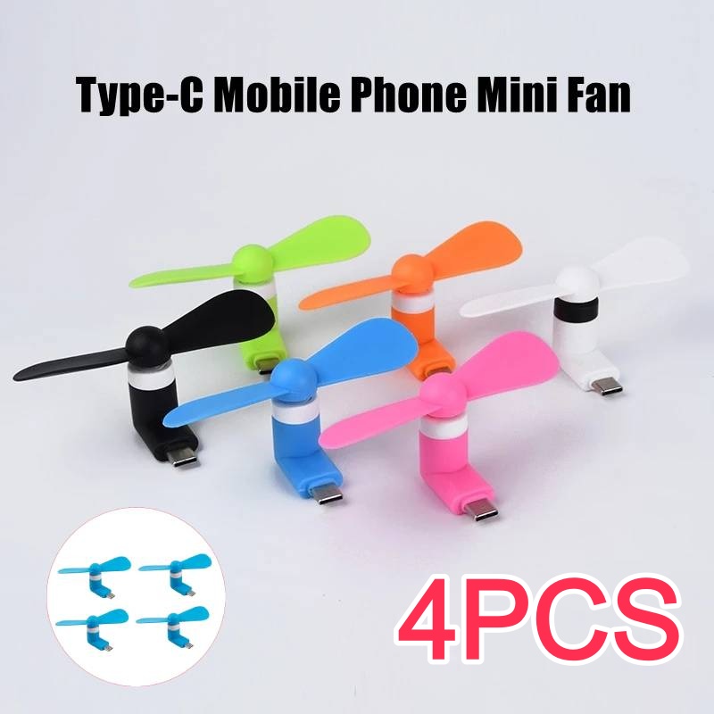 Electronics Gadgets Sale - 4/2/1Pcs Type-C Mini Portable Micro Fan