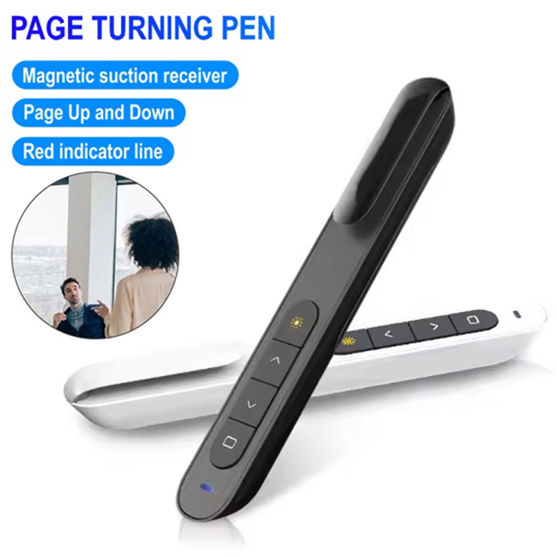 Laser Pointer Presenter - Wireless Flip-Pen Presentation Clicker Laser Pointer