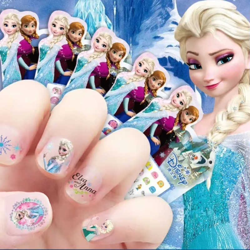 Elsa Gadget - Princess Elsa Anna Makeup Nail Stickers