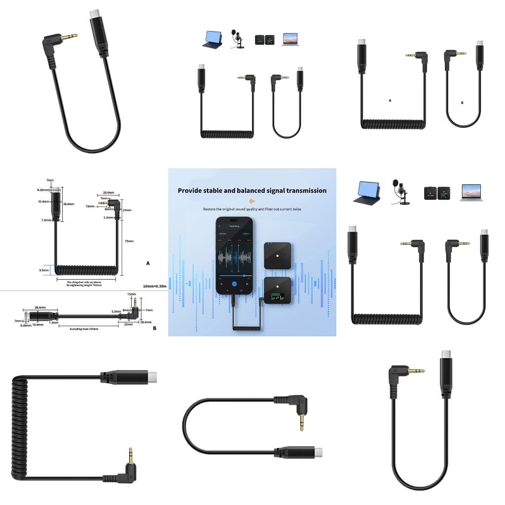 Electronics And Gadgets With C - Angled 3.5mm Male to Type C