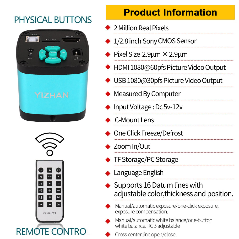 YIZHAN 150X Zoom Lens Electron - Digital Magnifier Reading 评论和价格