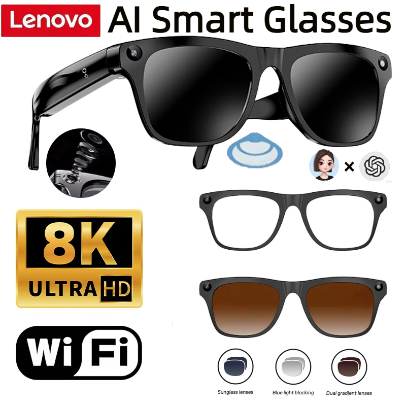 Lenovo 32G Memory 800W 4K Came - Smart Glasses Ar 评论和价格