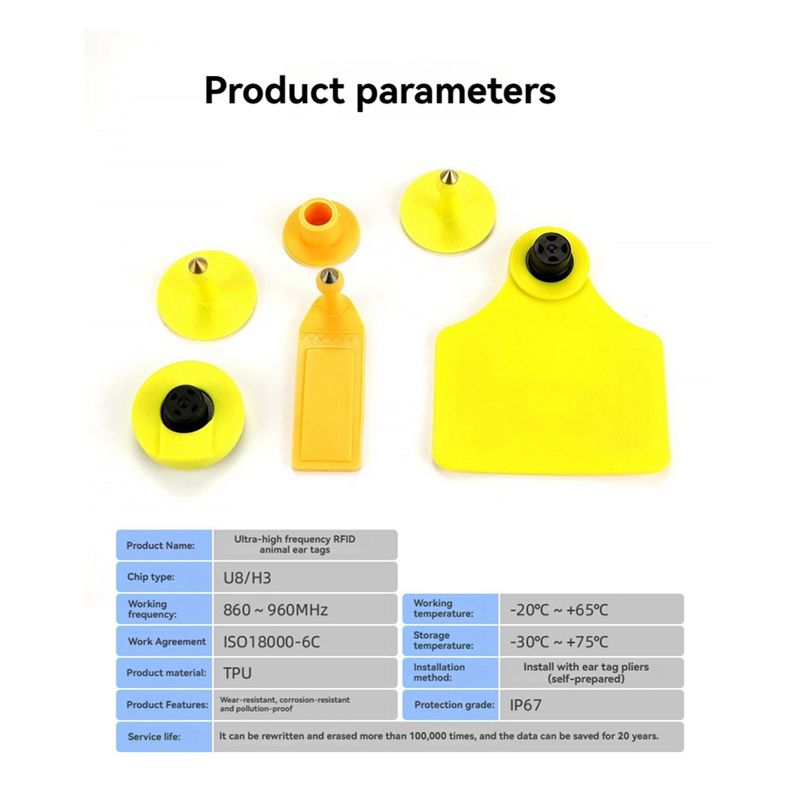 ELECT-100Pcs RFID Animal Ear T - Election Electronics & Gadgets Store Woocommerce Theme 评论和价格