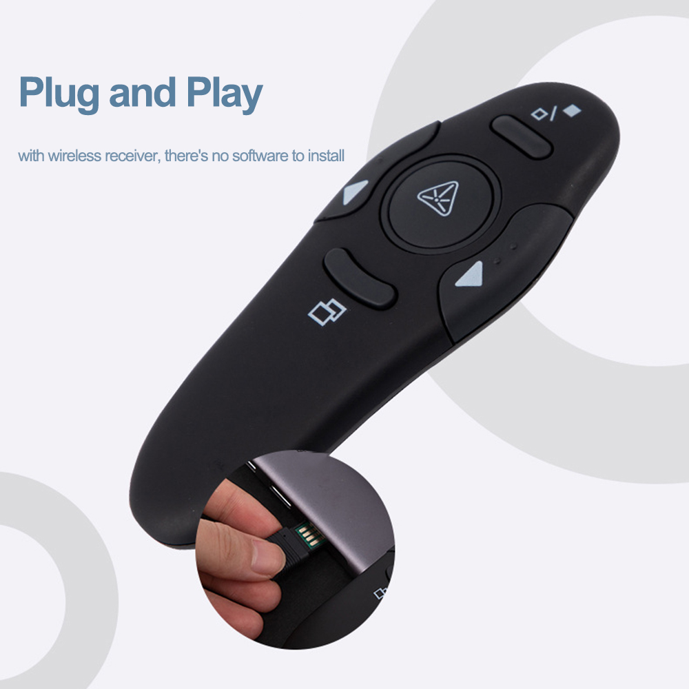 2.4GHz Wireless USB Powerpoint - Laser Pointer Presenter 评论和价格
