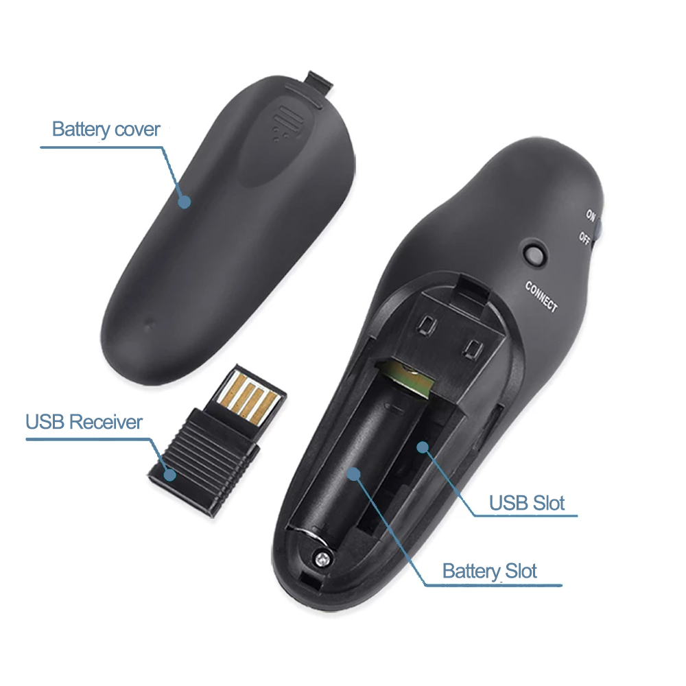 2.4GHz Wireless USB Powerpoint - Laser Pointer Presenter 评论和价格