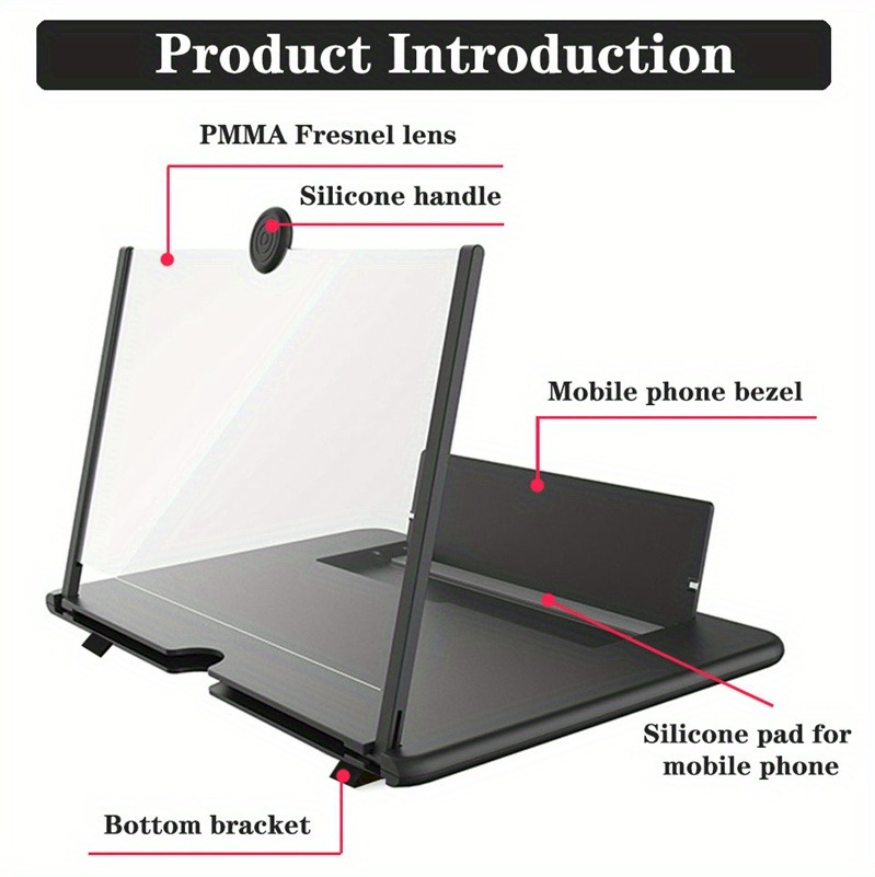 10/12 inch HD Mobile Phone Scr - Digital Magnifier Reading 评论和价格