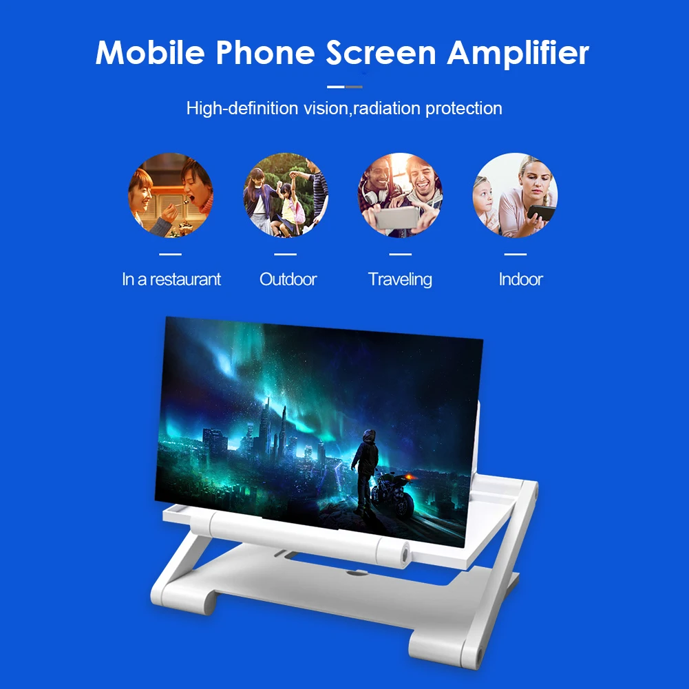 14'' 3D HD Cell Phone Screen A - Digital Magnifier Reading 评论和价格