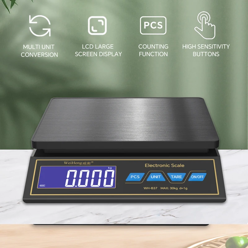 LCD Digital Kitchen Scale 30kg - Unique Electronics Gadgets 评论和价格