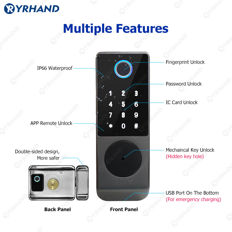 Tuya Smart lock Waterproof Wif - Unique Electronics Gadgets 评论和价格